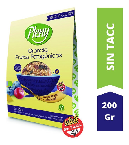 Granola Frutas Patagónicas Pleny X 200 G - Sin Tacc