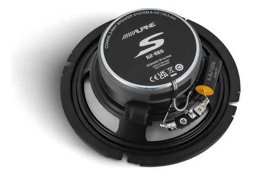 Alpine Serie S S2-s65 - Par De Altavoces Coaxiales De 6.5 Pulgadas De 2 Vías De 240 W, Coaxiales De Alta Resolución Certificados De Audio De Próxima Generación