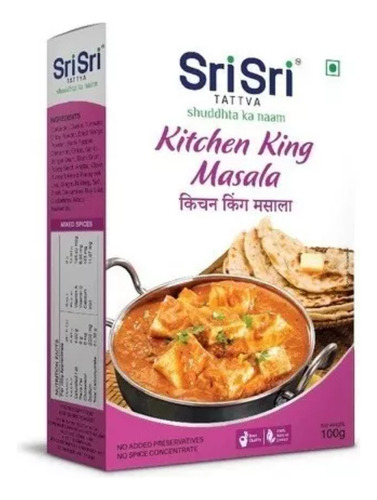 Masala Rey De La Cocina 100 Grs Sri Sri Tattva Especias