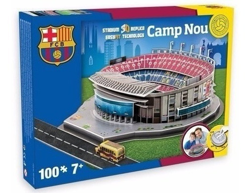 Estadio Camp Nou Barcelona Rompecabezas 3d Nanostad Messi