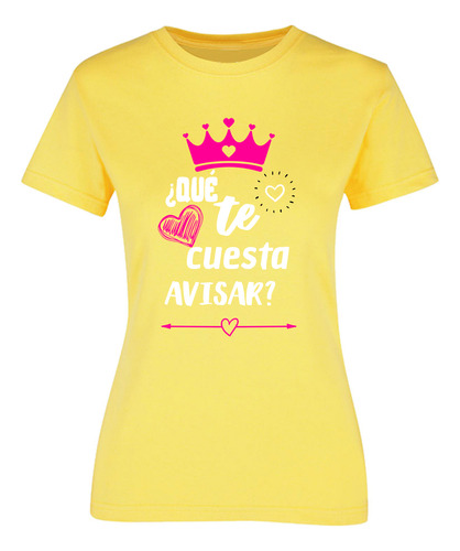 Playera Mujer - Frase De Mamá - Que Te Cuesta Blanco