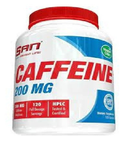 Cafeína 200mg 120 Caps. Importada Usa_san Nutrition