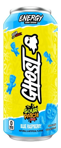 Ghost Frambuesa Azul Cero Azucar Bebida Energetica 473 Ml