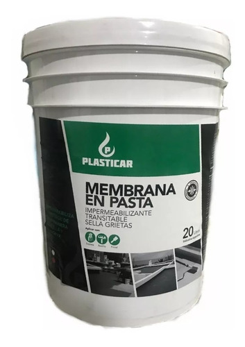 Membrana Liquida En Pasta  Techos Premium 4 Lts Plasticar