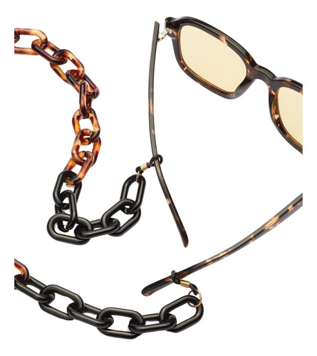 Hawkers - Cadena De Eslabones En Acrílico Para Lentes De Sol - Carey/negro/marrón
