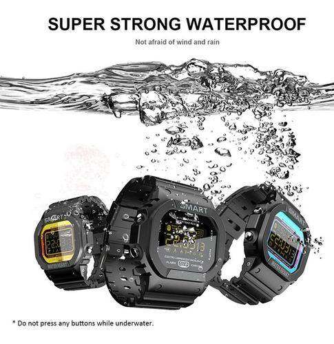 Imagen 5 de 10 de Lokmat Mk22 Smart Bracelet Bt Smart Men Reloj Deportivo Fitn