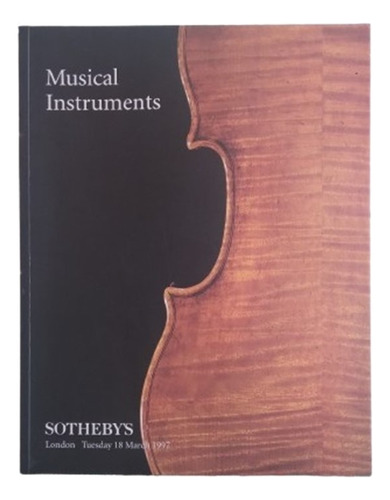 Catálogo Instrumentos Musicales. Violines - Sotheby's 1997