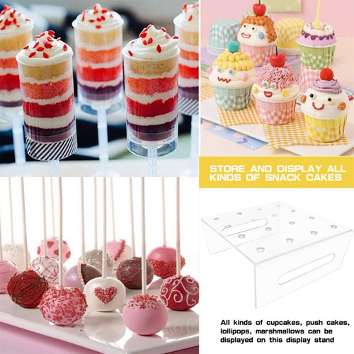 L Soporte For Paletas De Acrílico Con Forma De Push Pop