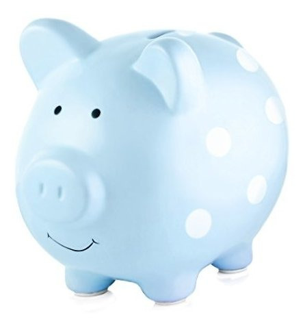 Pearhead Cerámica Piggy Bank, Baby Girl Nursery Jpjwu