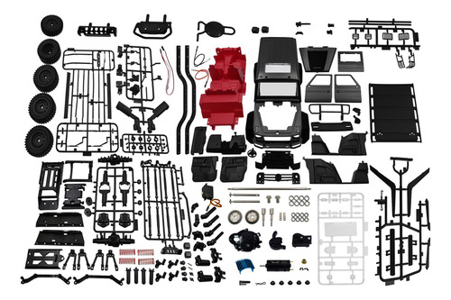 Coche Rc Green Diy Assembly, Escala 1/12, Motor 390, 25 G