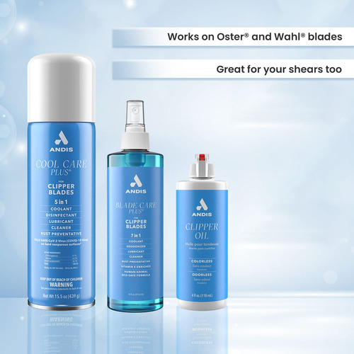 Blade Oil Andis For Grooming Clipper 118 Ml (pacote De 2)