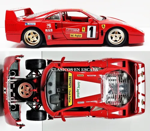 Ferrari F40 Evoluzione #1 1992 - Rojo Burago 1/18