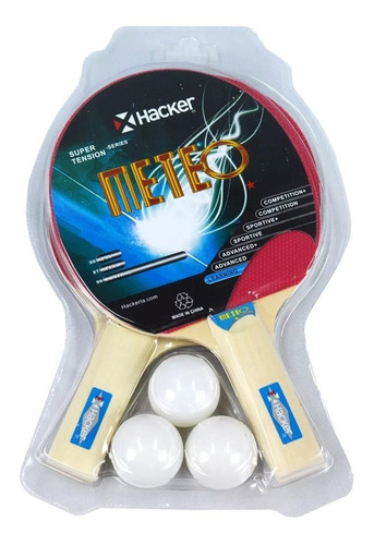 Kit Ping Pong Hacker 1* Meteo Blister (1) * Ver Detalle