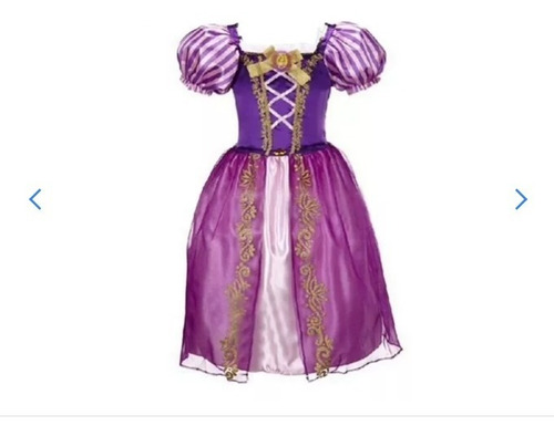 Vestido Fantasia Infantil Meninaprincesa Rapunzel Enrolados 