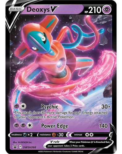 Cartas Pokemon Deoxys V Swsh266 promo Ssp