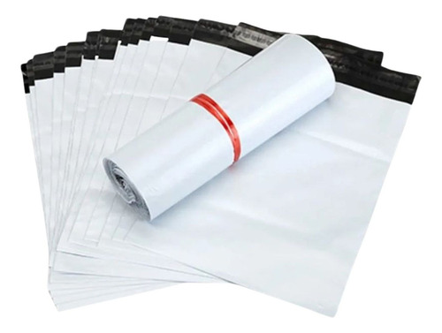 Envelope Plastico Livre 19x25 50 Branco Lacre
