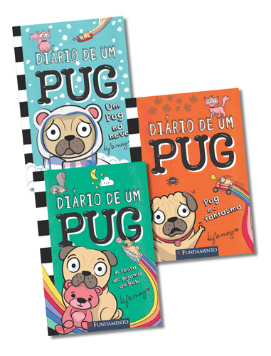 Kit Diário De Um Pug 2,5 E 6, De Kyla May. Editorial Fundamento Em Português