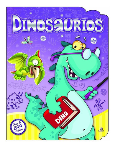 Dinosaurios - Pegatinas Y Colorines, De Equipo Editorial. Editorial Libsa En Español