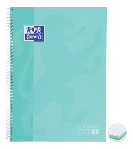 Caderno Capa Dura Univ 1x1 80 Folhas 90g Verde Pastel Oxford