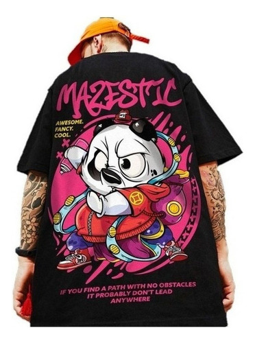 Camiseta De Estilo Chino Hip-hop Kung Fu Panda