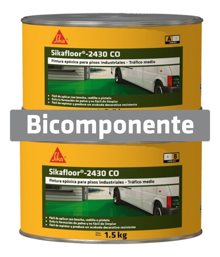 Sikafloor 2430 Recubrimiento Para Piso Interior Amarillo 4kg