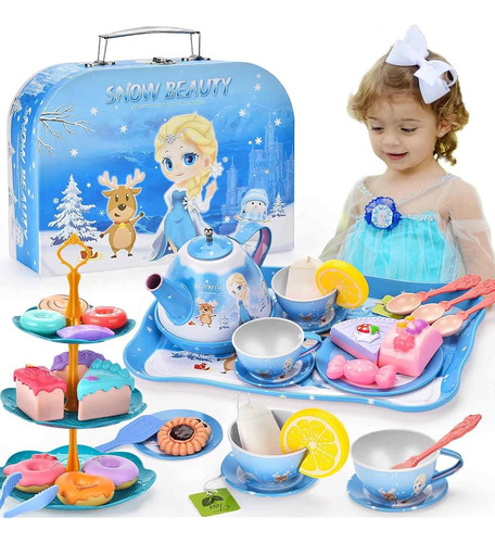 ~? Juguetes Congelados Para Niñas - Elsa Princess Tea Party 