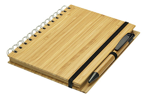 Cuaderno Con Tapa De Bamboo 70 Hojas Lineadas