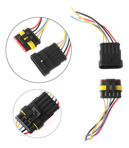 Cable Conector 5pines Macho Hembra Extensor Para Auto