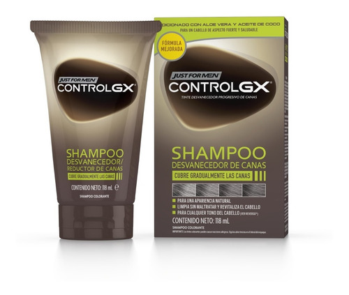 Shampoo Controlgx Just for men en tubo depresible de 118mL por 1 unidad