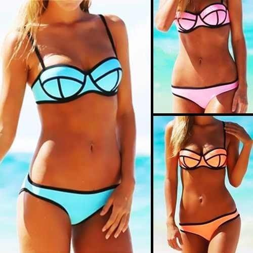 Biquinis Retro E Biquinis Neoprene E 3d