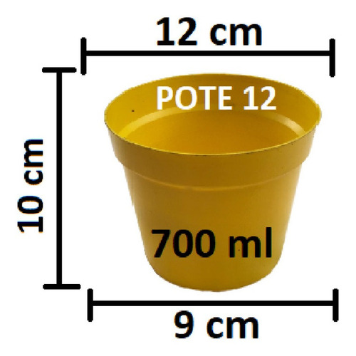 Imagem 3 de 8 de Vaso Plástico Pote 12 Colorido Suculenta Mudas E Cactos 20ud
