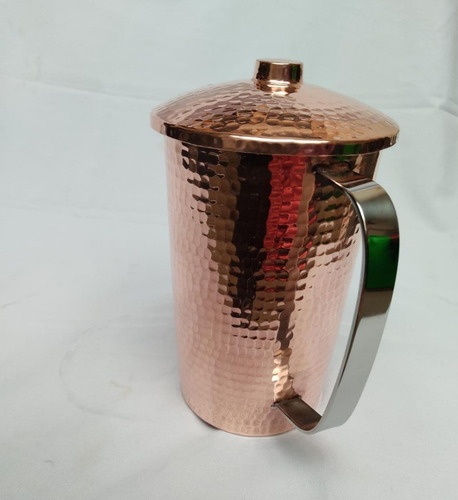 Jarra Recta (1.5 Litros) 100% Cobre Artesanal Martillado.