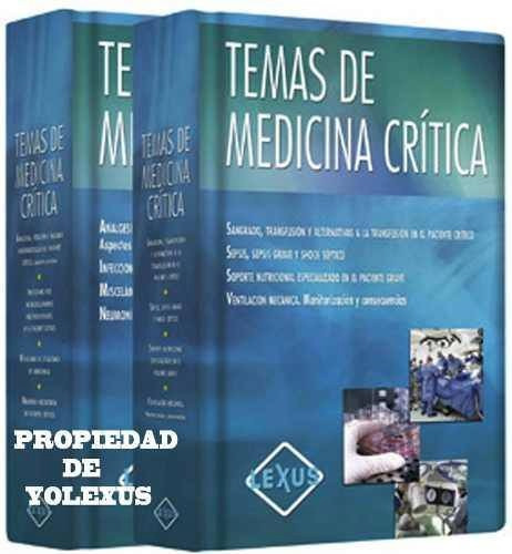 Libro De Temas De Medicina Crítica 2 Tomos-original