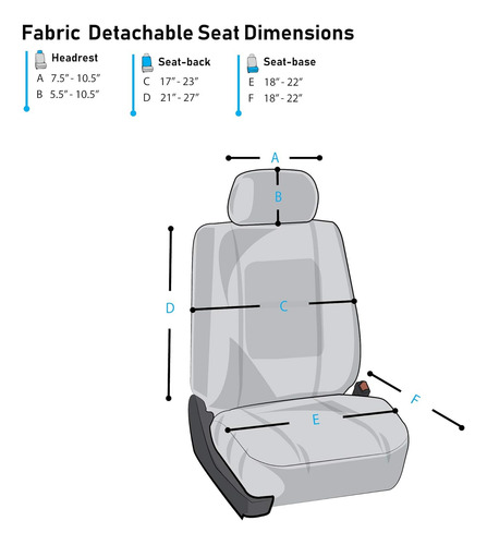 Funda De Asiento De Coche Fh Group Para Asiento Trasero D...
