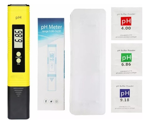 Medidor Digital De Ph Con Atc Ph Metro - Buffer Baterias Lcd