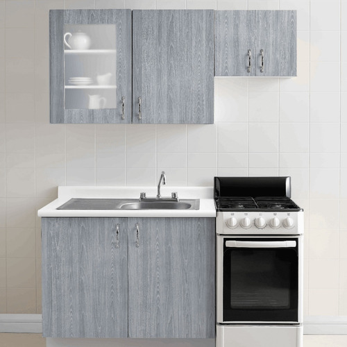 Imagen 2 de 5 de Papel Tapiz Fresno Muebles Cocina Pared Adherible Premium