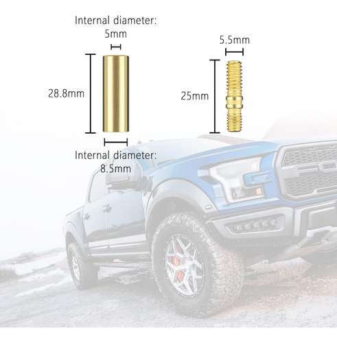 Junecarp 13 Accesorios Adaptadores De Antena De Camión Para