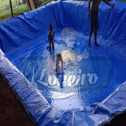 Lona 10x4 Mts Lago Artificial Água Piscina Ranário 500 Micra