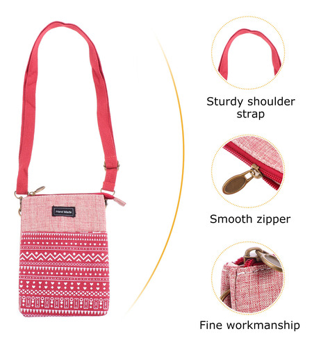 Bolso Acolchado Tipo Bandolera Para Teléfono Móvil