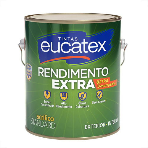 Tinta Latex Eucatex Rendimento Extra Branco 3600ml