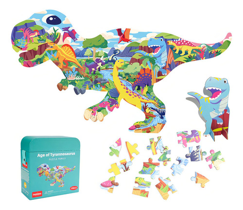 Quebra-cabeça De Dinossauros E Animais - Brinquedos