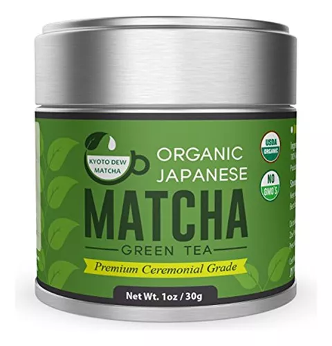 Matcha & CO Té verde matcha premium en polvo [grado ceremonial premium]. Té  verde orgánico en polvo de Japón. Té matcha orgánico de grado ceremonial.