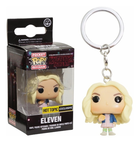 Llavero Funko Pop Eleven C/peluca / Once Stranger Things