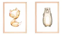 Comprar Set 6 Láminas Imprimibles Animales Bosque Mariposas Ciervos