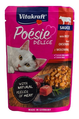 Alimento Húmedo Para Gatos Vitakraft Carne (85 Gr)