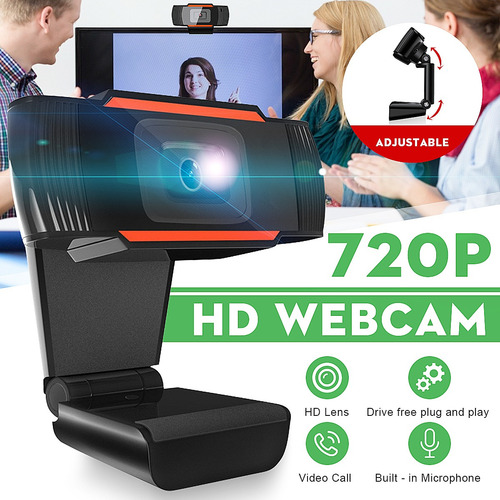 Webcams Focando Usb 2.0 Câmera Microfone Desktop Pc Áudio
