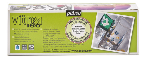 Pebeo Vitrea160 Pintura Para Vidrio Brillant 10u 45ml Surtid