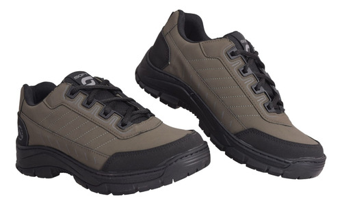 Zapatillas Hombre Soft Lennox Trekking Cordón Cosidos 877