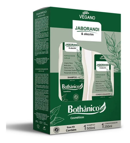 Kit Jaborandi Bothânico Shampoo E Condicionador Fortalecedor