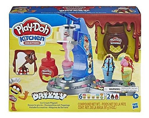 Play-doh Kitchen Creations Juego De Helado Drizzy Con Compue